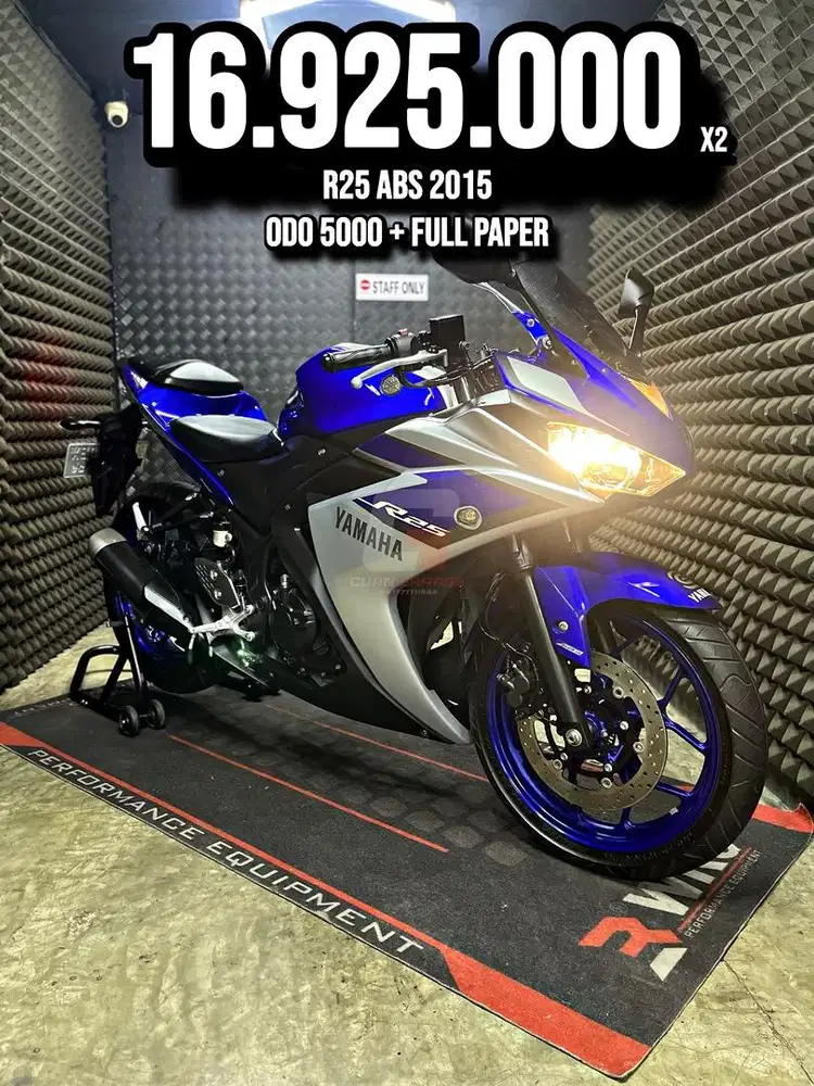 R25 OR R 25 ABS 2015 FULL ORIGINAL LOW KM 5000 PAJAK ON PANJANG