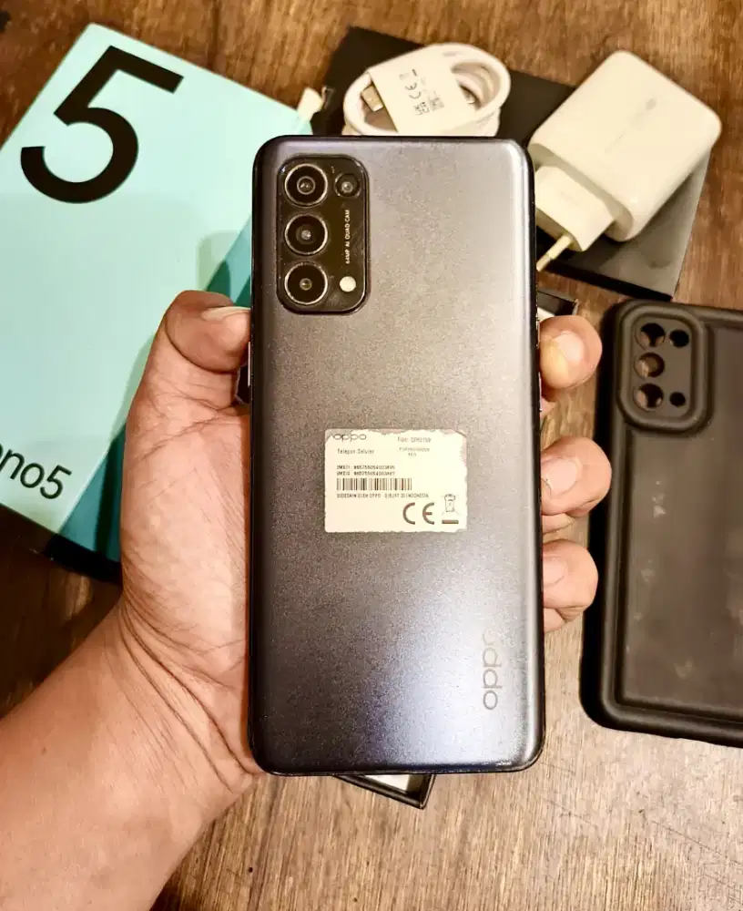 Oppo Reno 5 (8/128) Fullset Ori Mulus Minus Pemakaian Saja