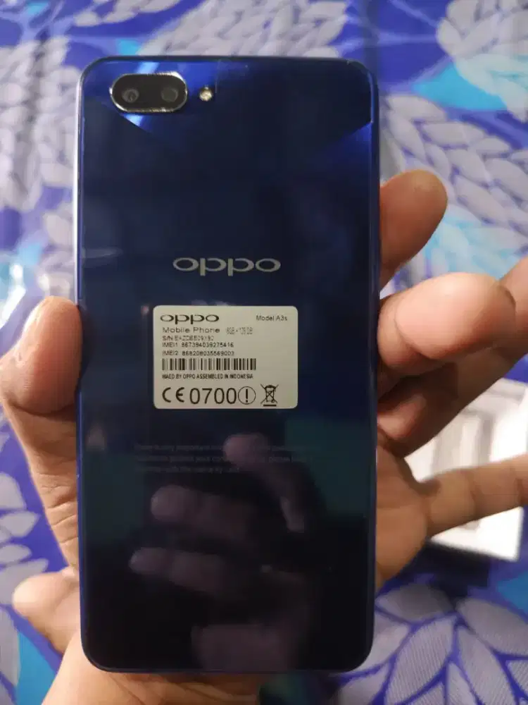 Jual hp baru murah oppo a3s ram 4/64 layar  6,2 inch fulset