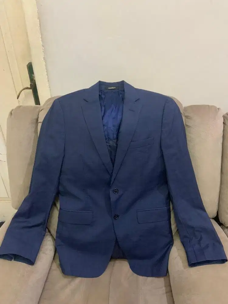 Massimo Dutti Tartan Wool Blazer