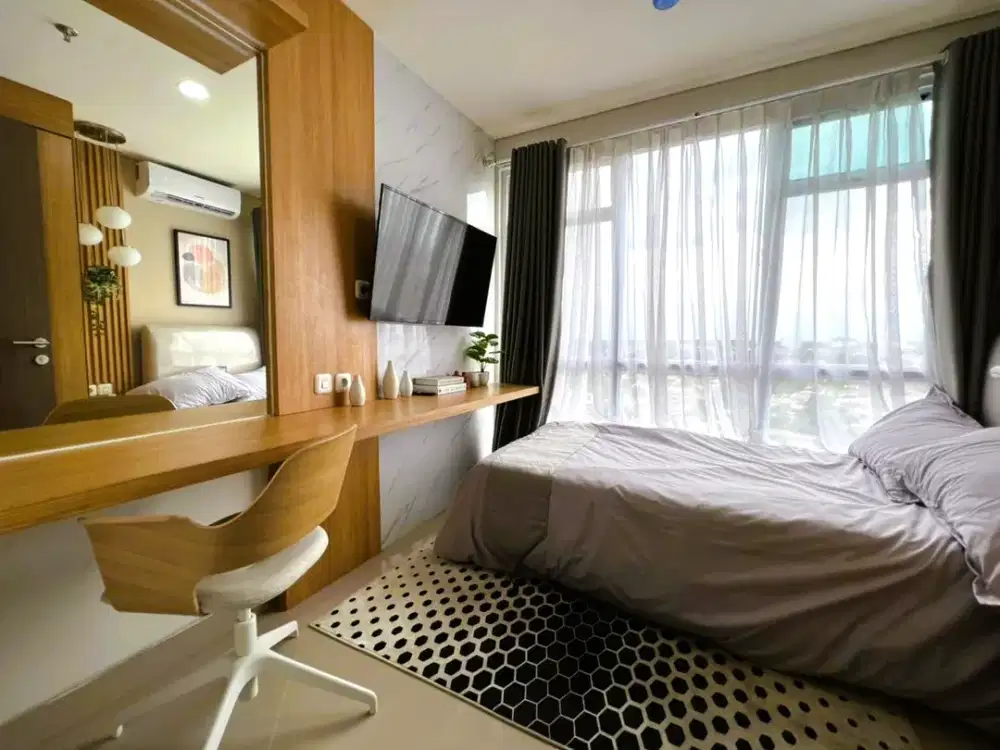 Apartemen 2 kamar Fully Furnished LRT City Ciracas, 0 KM dari Stasiun!