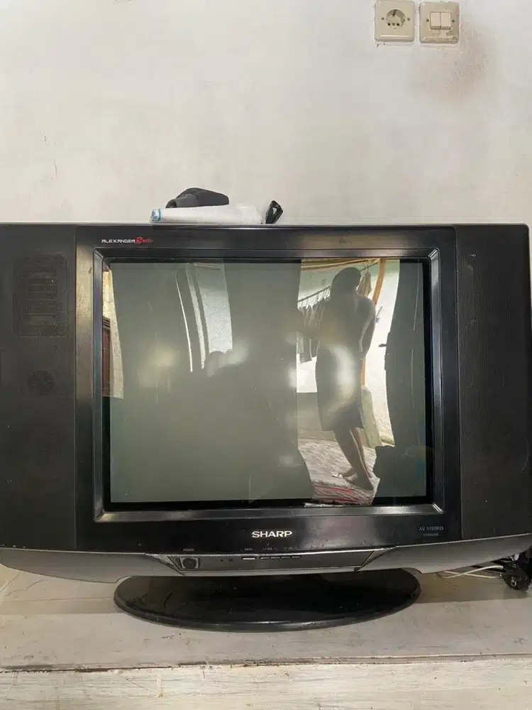 Tv tabung + STB + Antena