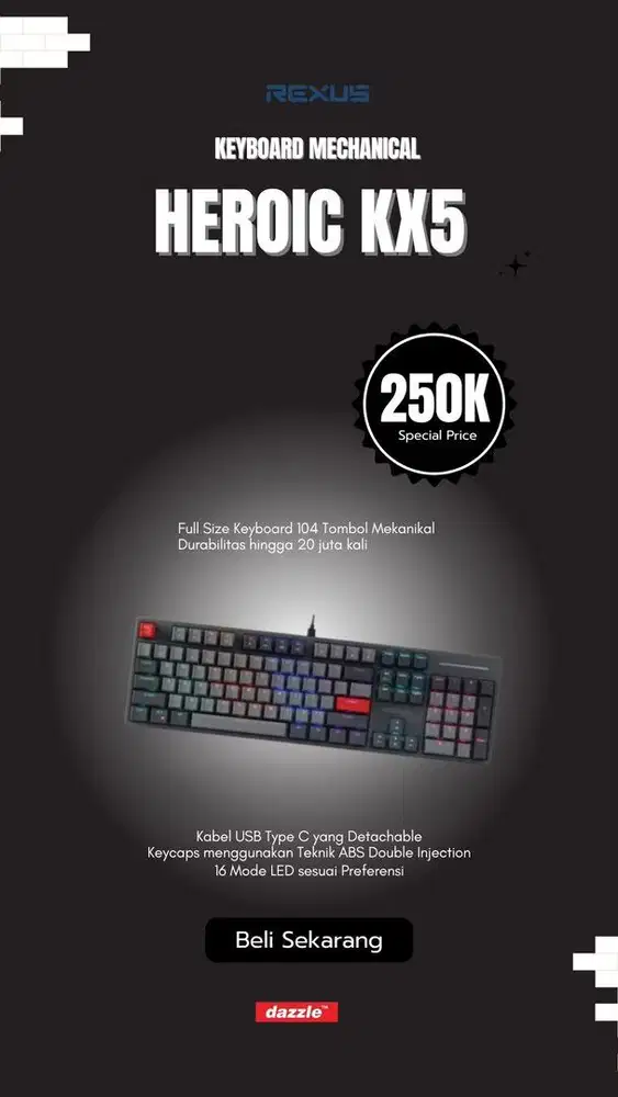 Keyboard Rexus Heroic KX5