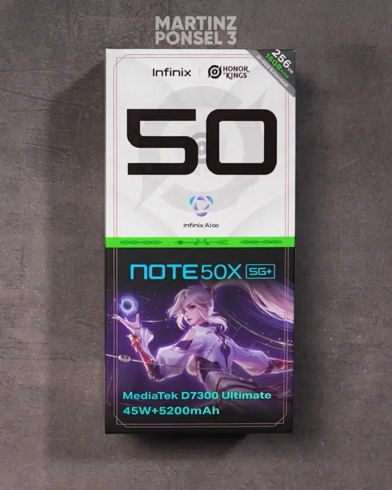Infinix Note 50X 5G+ 8/256 Garansi Resmi 1 Tahun