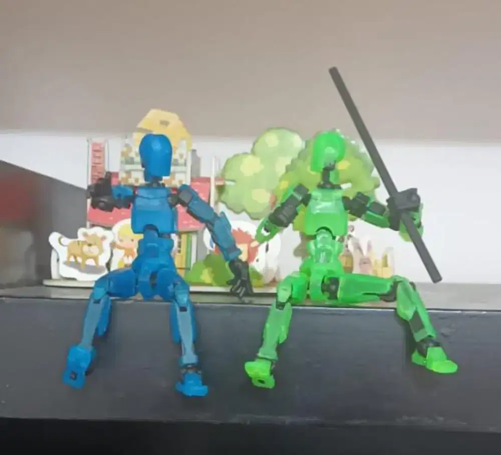 Mainan robot light dark