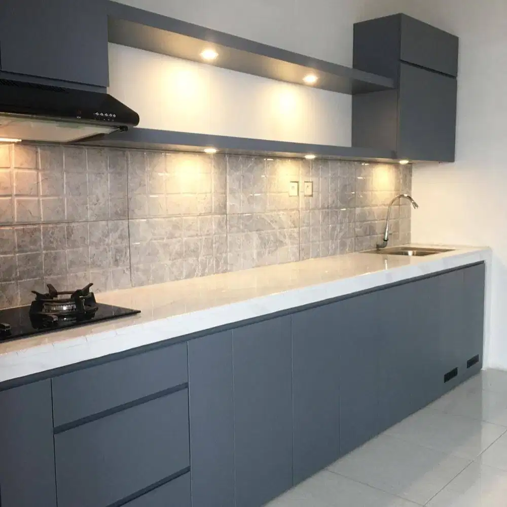 Custom Interior Kitchen Set, Backdrop TV, Lemari, Wardrobe, Kitchenset