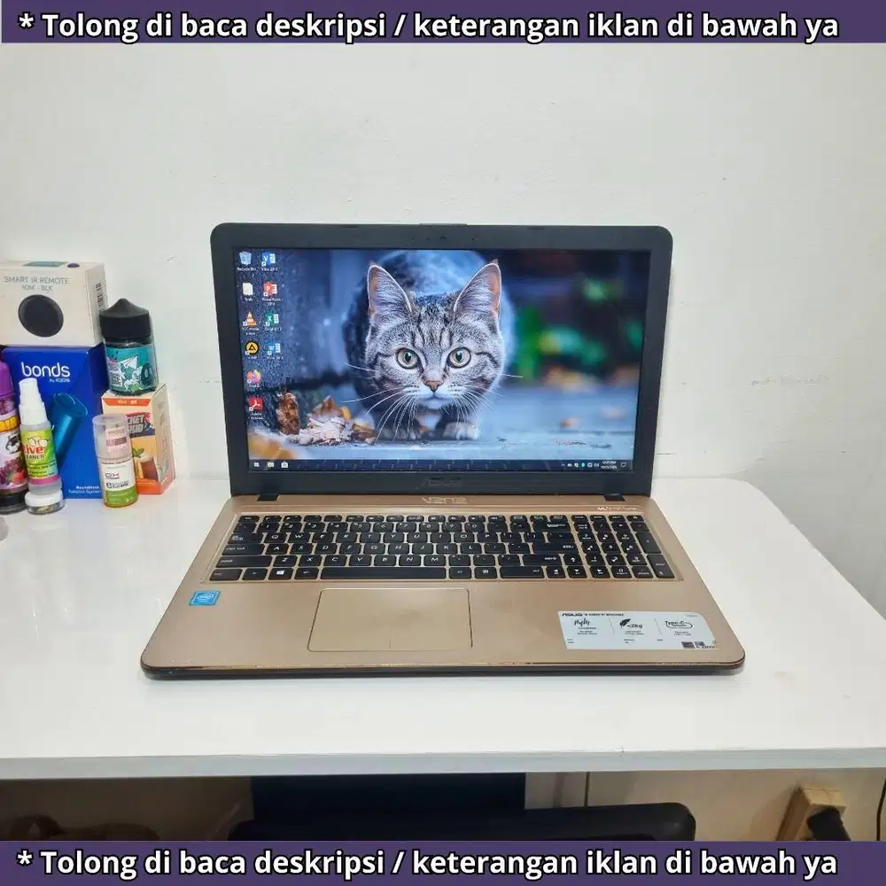 Laptop asus intel windows 10 pro ori, siap untuk sekolah dan belajar