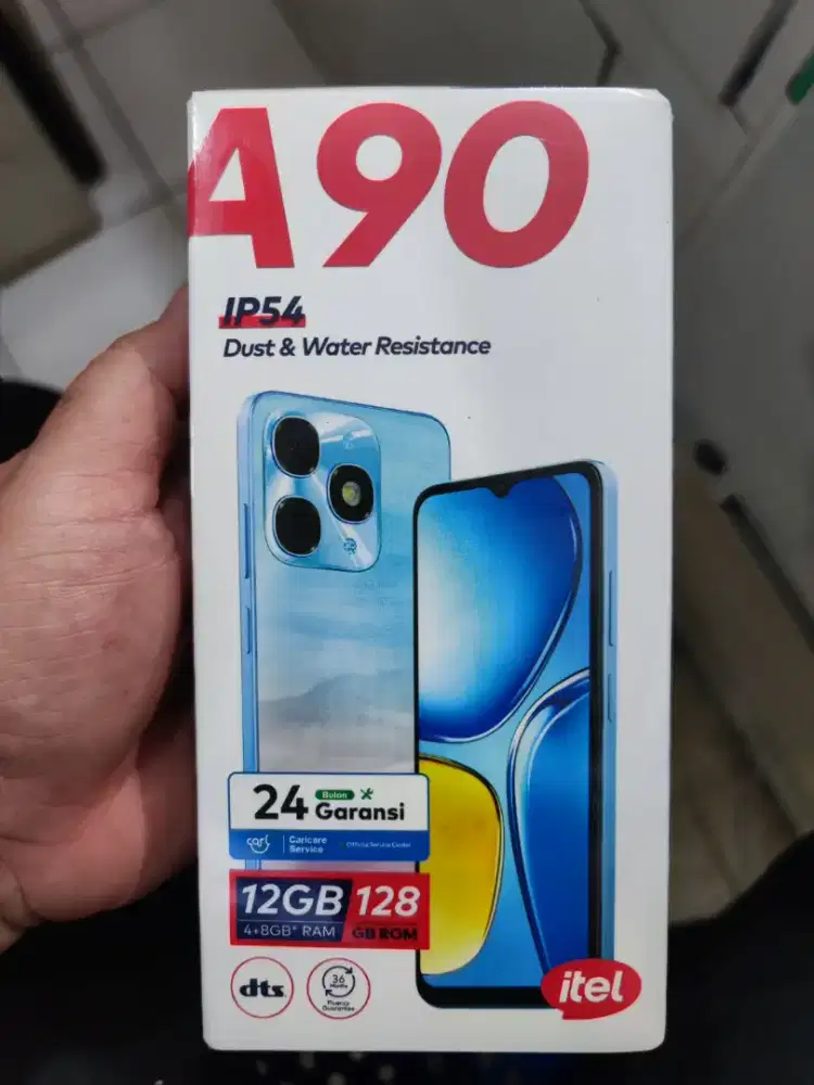Itel A90 ram 4+8/128gb new garansi resmi seluruh Indonesia
