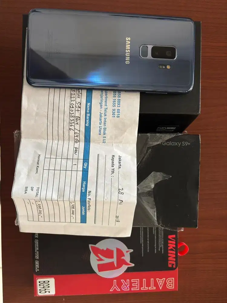 HP samsung S9 plus + Sein indonesia Blue