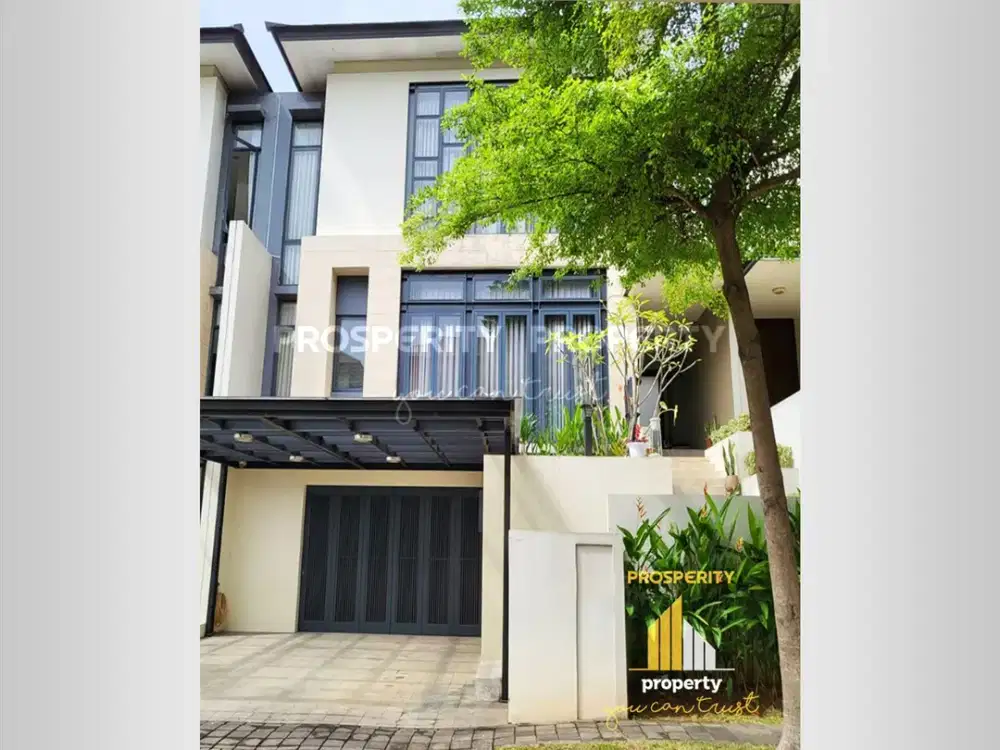 Rumah Furnish di Cluster Lancewood Lantai Marmer Lebar 10 Meter Include Kolam Renang Pribadi Kawasan Navapark by Sinar Mas Land Kawasan Premium di BSD
