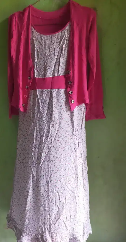 Gamis long dress remaja