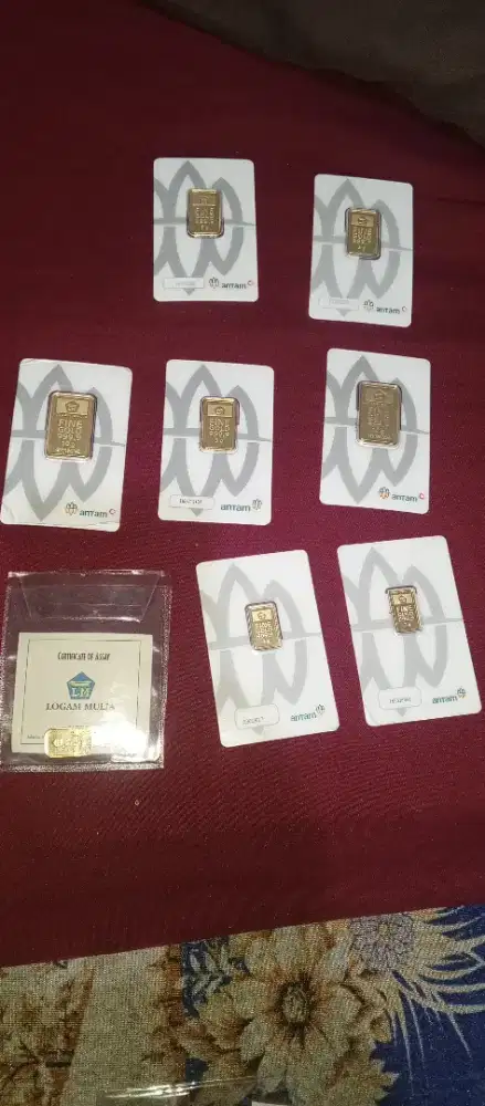 Jual logam mulia 3gr, 5 gram, 10 gr