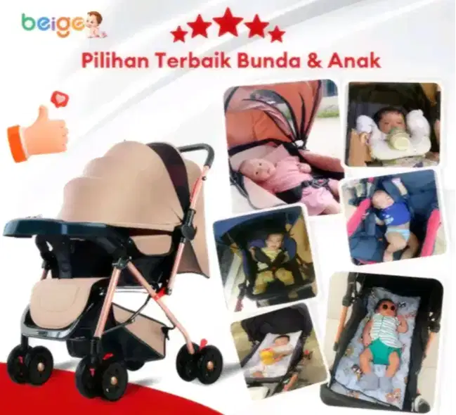 Stroller Bayi Baru 100% — Belum Pernah Dipakai!
