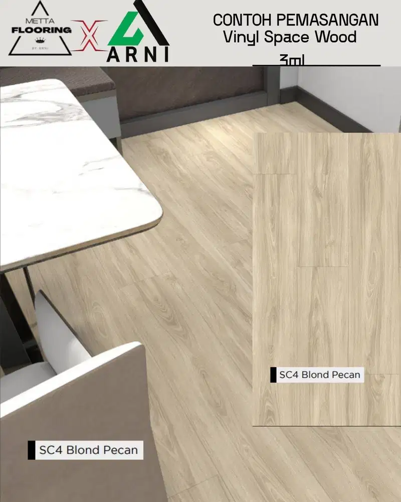 LVT Vinyl Flooring Daedong Marvel | Tahan Air, Awet, dan Elegan