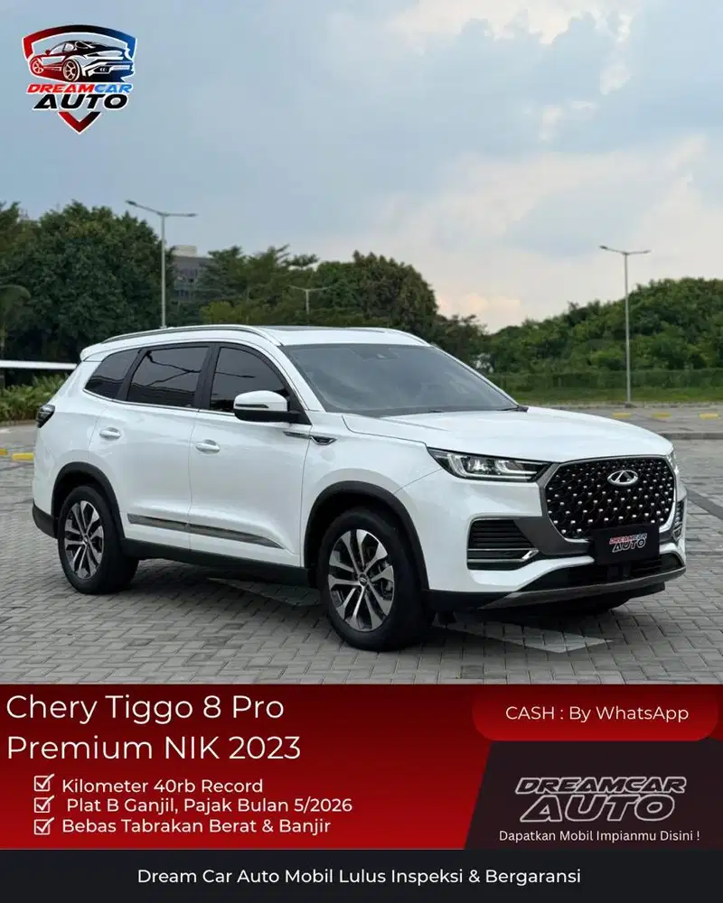 [ TGNPERTAMA ] Chery Tiggo 8 Pro 2.0 Premium 2023 Putih non Omoda 5