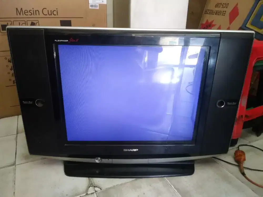 CRT TV (TV Tabung) 29 inch SHARP Alexander Slim II Kondisi Bagus & Oke