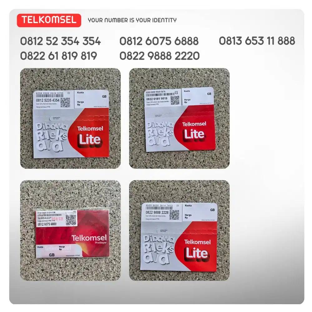 NOMOR CANTIK TELKOMSEL SIMPATI RAPI ABC ABC ABAB 168