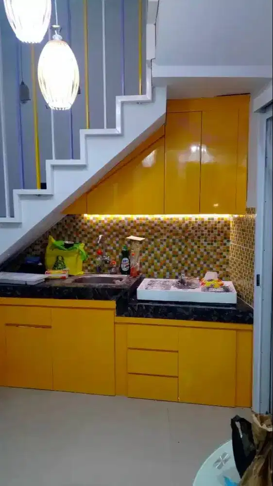 Custom Interior Kitchen Set, Backdrop TV, Lemari, Wardrobe, Kitchenset