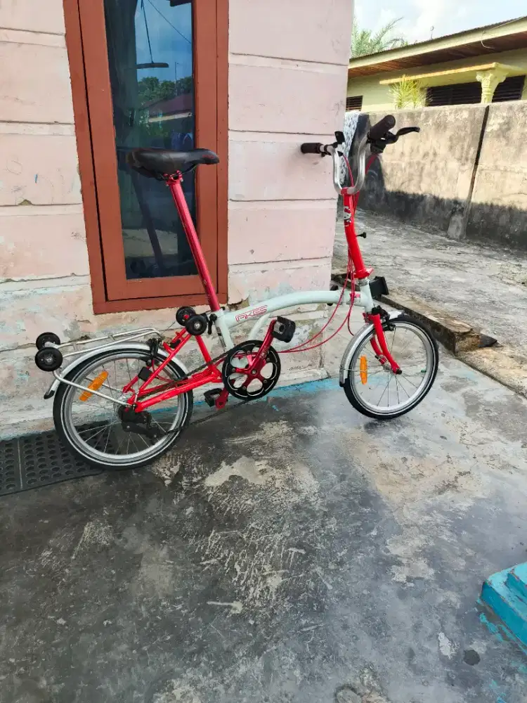 Sepeda lipat 3 element pikes chromoly