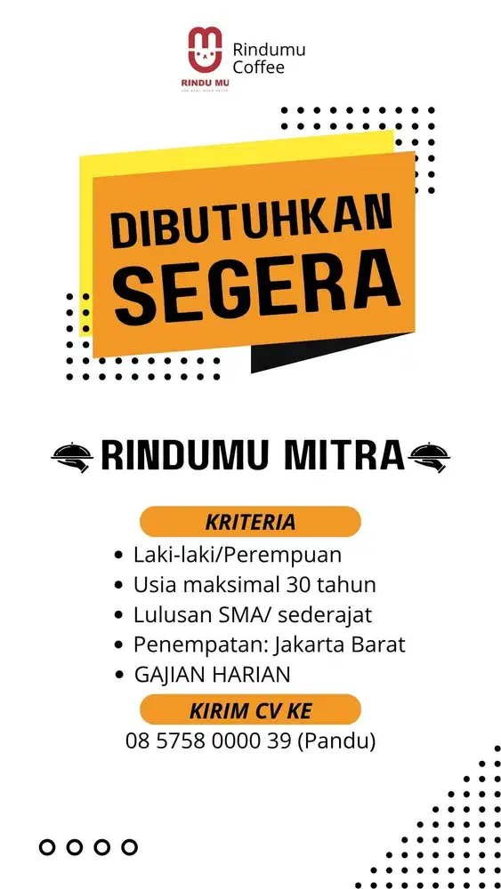 REKRUTMEN PART-TIME RINDUMU