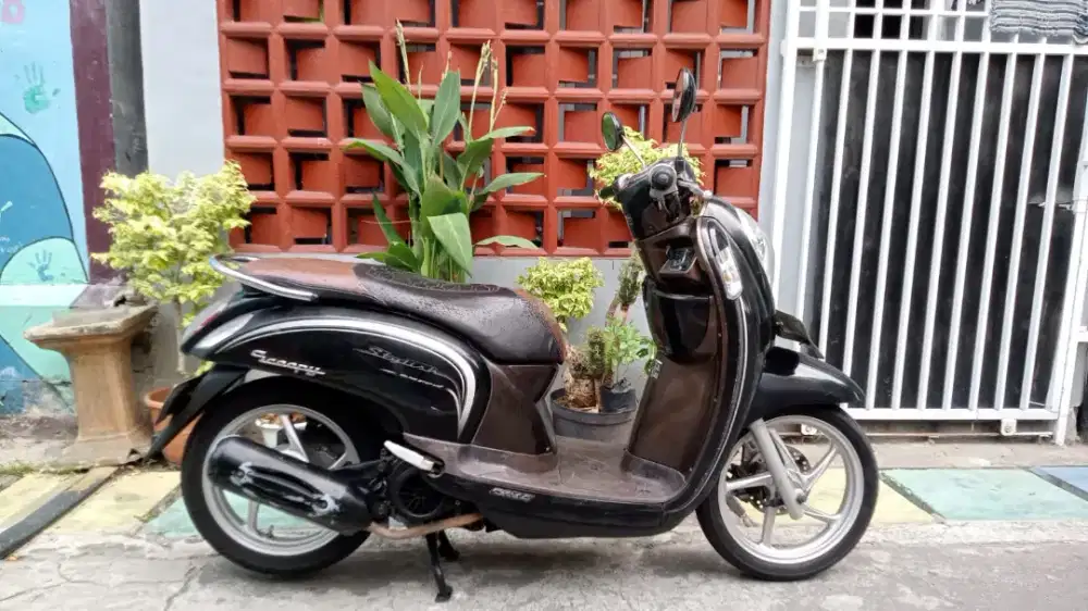 scoopy 2016 stylish esp iss mulus bagus mesin normal