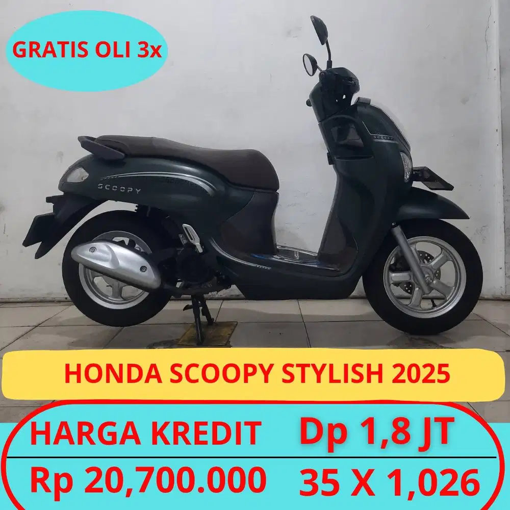 Honda Scoopy Stylish 2025 Barang Mulus KM Rendah Rasa Baru
