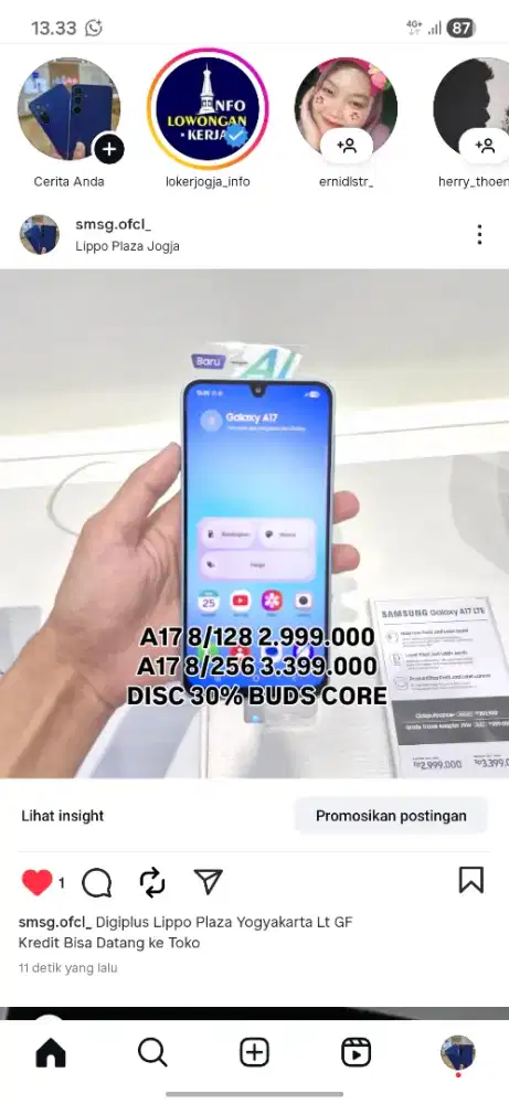 Samsung a17 8/256