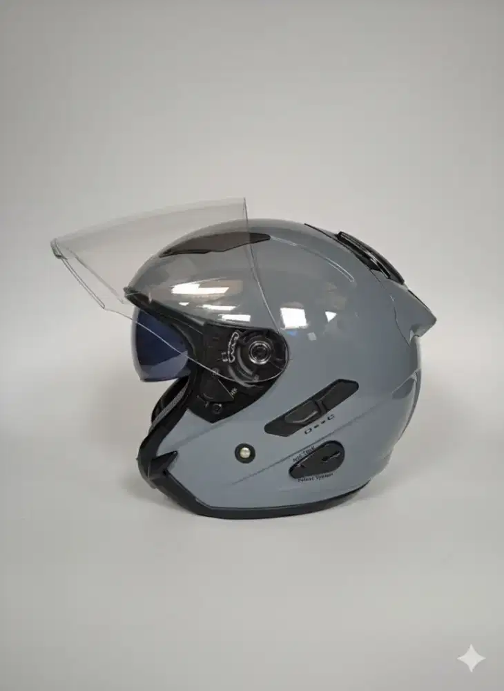 HELM KYT GALAXY FLAT R - GREY GLOSSY