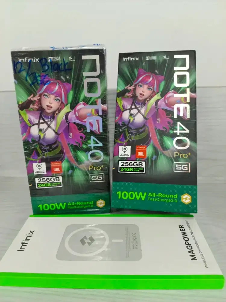 Infinix note40 pro plus 5G ram 12/256gb like new seperti baru