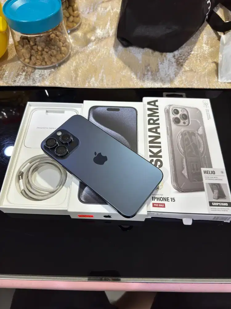 iPhone 15 Promax 512gb Blue Titanium Second Ibox