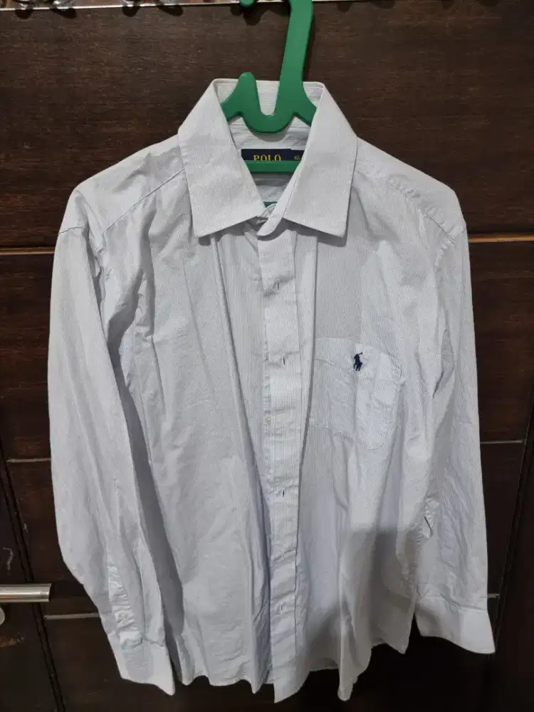 Kemeja pria lengan panjang Polo size L