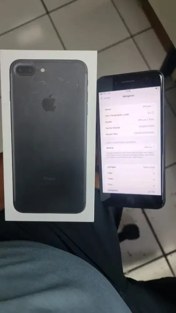 Iphone 7 plus 32gb unit dan dus only