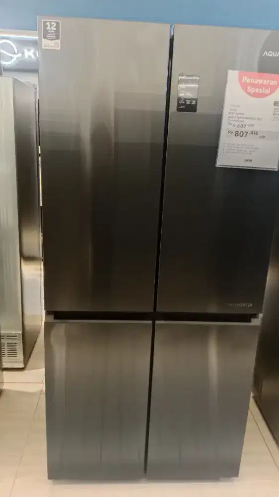 KULKAS AQUA 4 PINTU 456 LTR