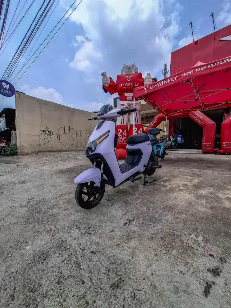 Sepeda listrik Uwinfly D65 Ungu warna baru stok terbatas