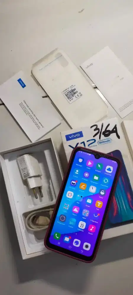 Vivo Y12 lengkap normal ram 3/64GB