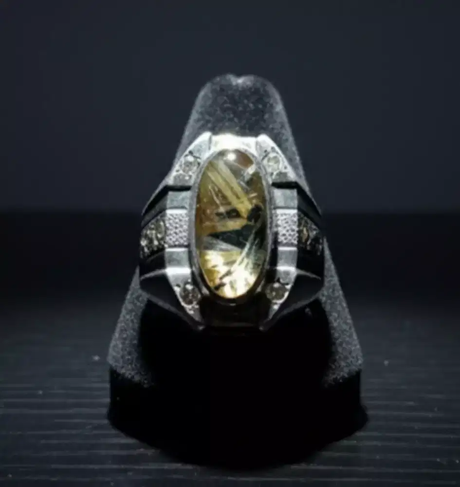 Cincin rambut emas cendana ring perak