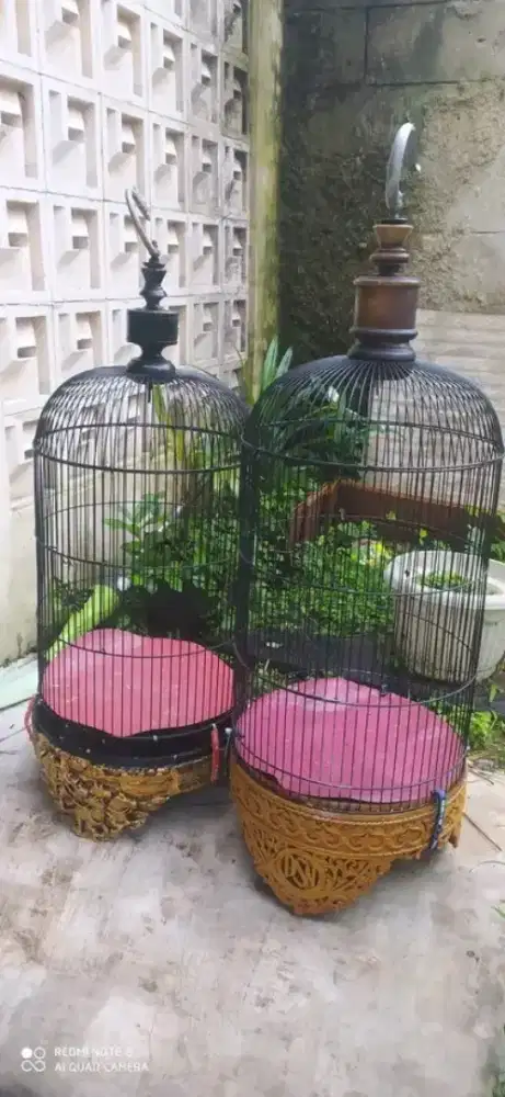 Kandang burung ukir 2pcs