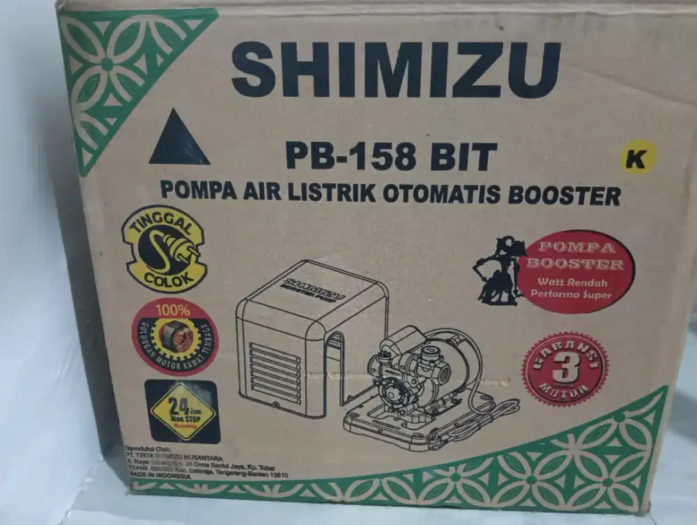 Pompa Listrik Otomatis Booster Shimizu PB-158 BIT