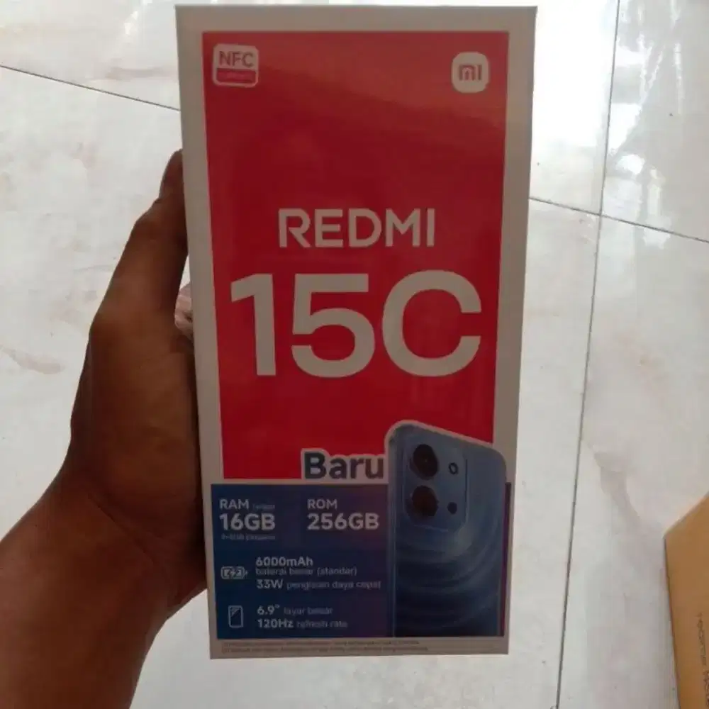 Redmi 15C 8/256 Baru Garansi 15 Bulan