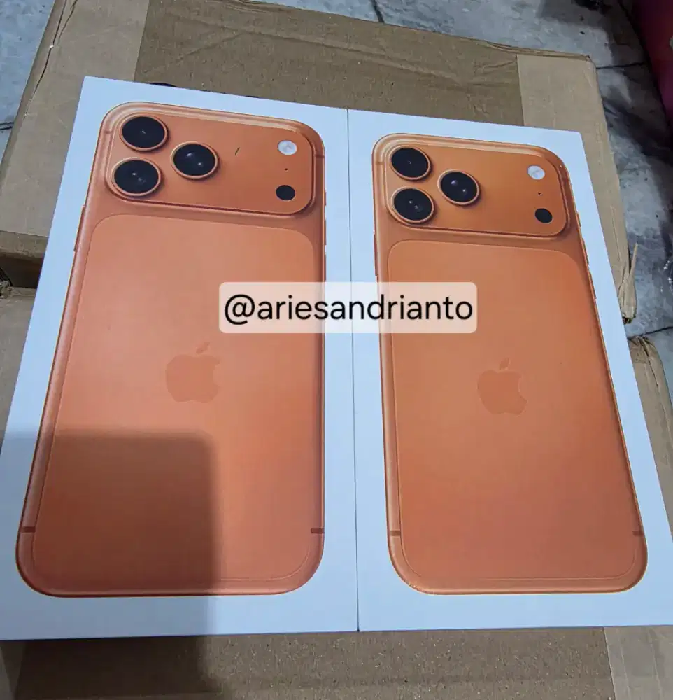 iPhone 17 Pro Max 256 GB Orange Silver - garansi resmi IBOX
