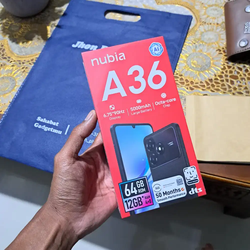 Nubia A36 4/64 Baru garansi 1 tahun 
Jual 950 pas aja
Lokasi semarang