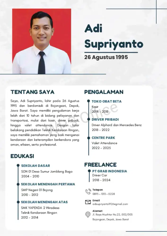 Sedang mencari pekerjaan tetap