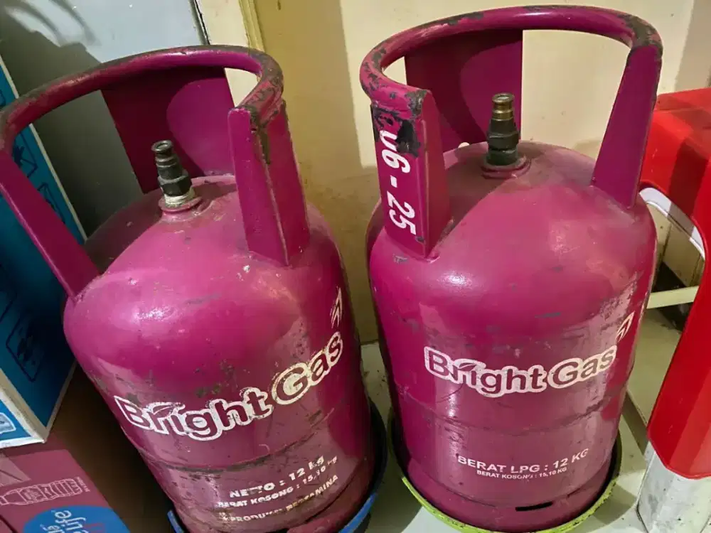 Jual tabung gas 12 kg ( 2 bh)