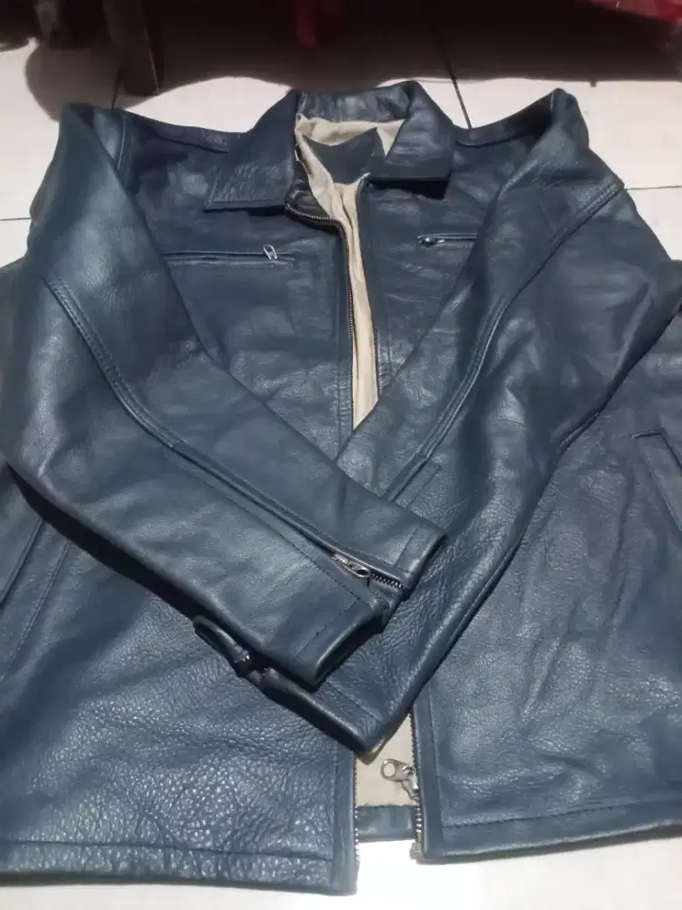 Jaket kulit asli import
