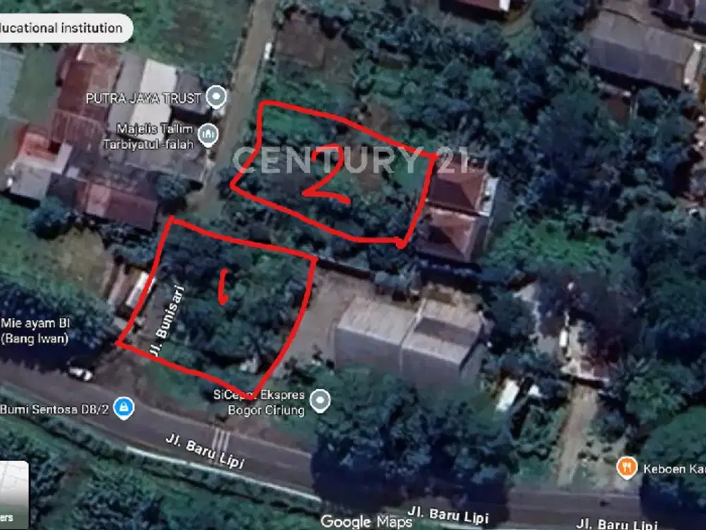 Tanah Pinggir Jalan Raya Di Bunisari Cibinong Bogor R2258