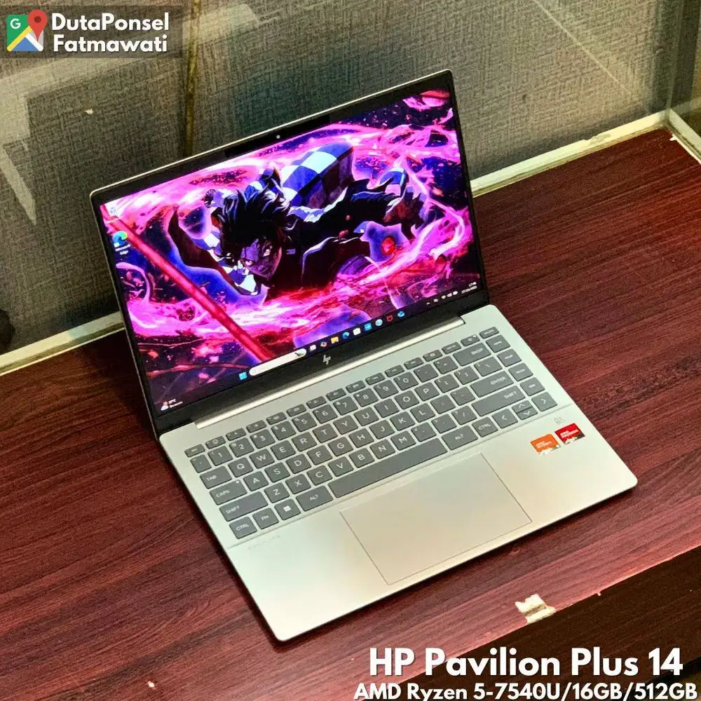 MURAH LAPTOP HP PAVILION PLUS 14-EY0016AU R5/16GB/512GB