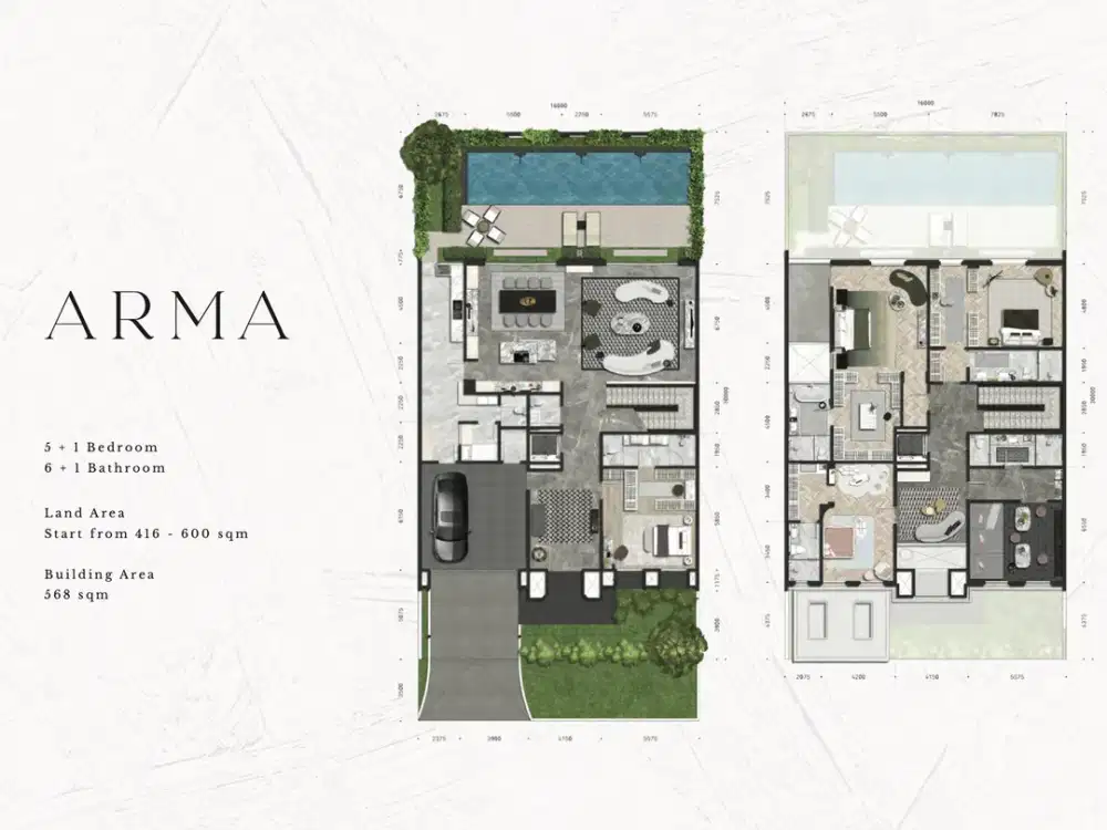 Townhouse Gramercy Alam Sutera 480 m2 2 lantai