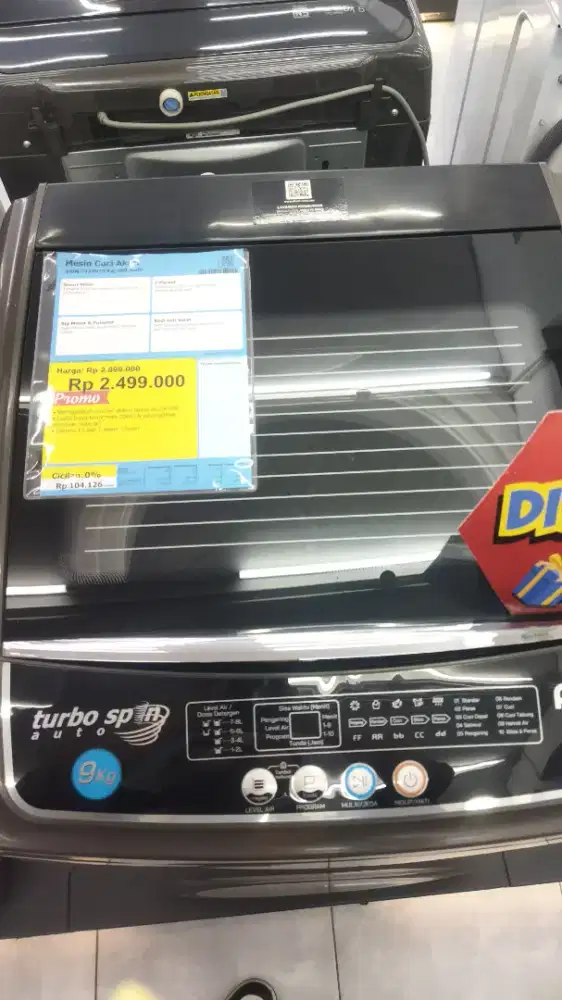 MESIN CUCI AKARI AWM-T1199| 9KG | 300 WATT, bisa pakai spaylater