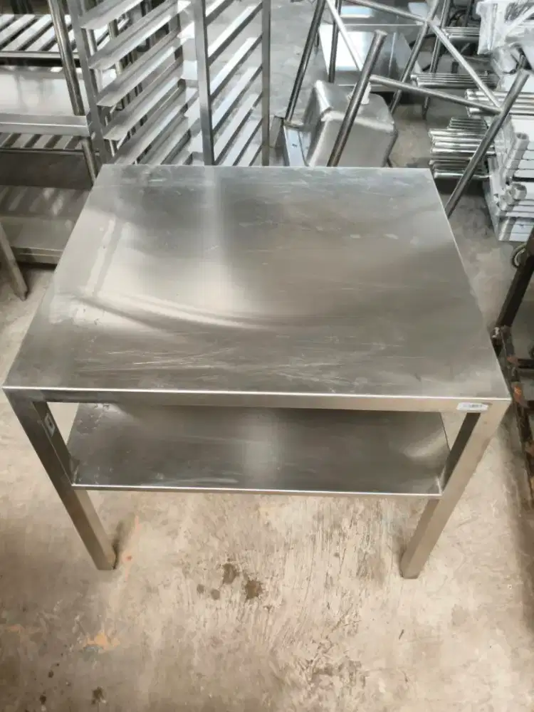 Jual meja stainless steel 2 susun