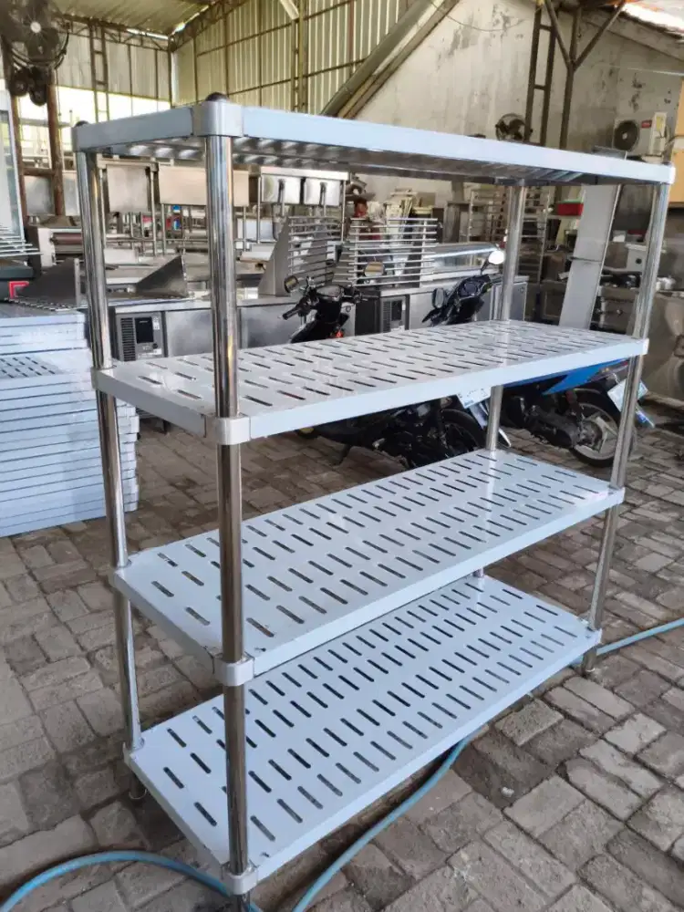 Jual rak 4 susun stainless steel